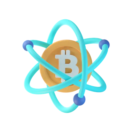 Bitcoin Network  3D Icon