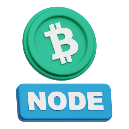 Bitcoin Node  3D Icon