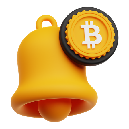 Notificação de bitcoin  3D Icon