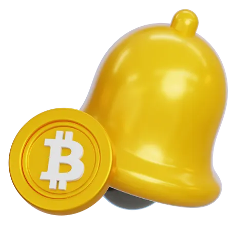 Bitcoin Notification  3D Icon