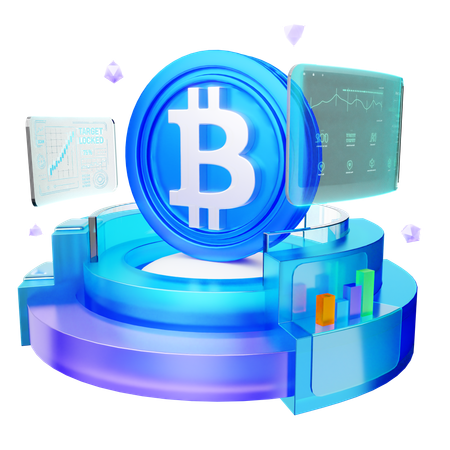 Bitcoin or  3D Icon