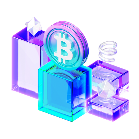 Bitcoin or  3D Icon