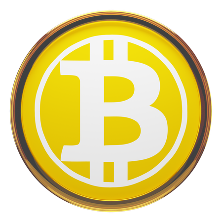 Bitcoin oro  3D Icon