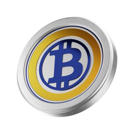 Bitcoin oro  3D Icon