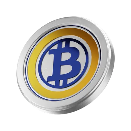 Ouro bitcoin  3D Icon