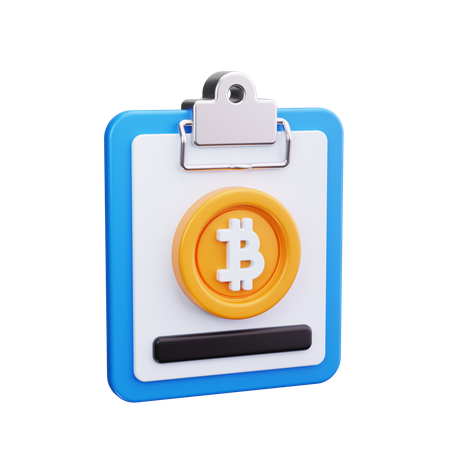 Papel bitcoin  3D Icon