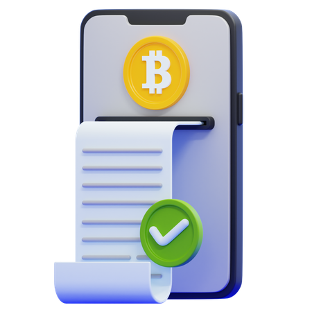 Bitcoin Payment  3D Icon