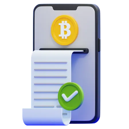 Bitcoin Payment  3D Icon