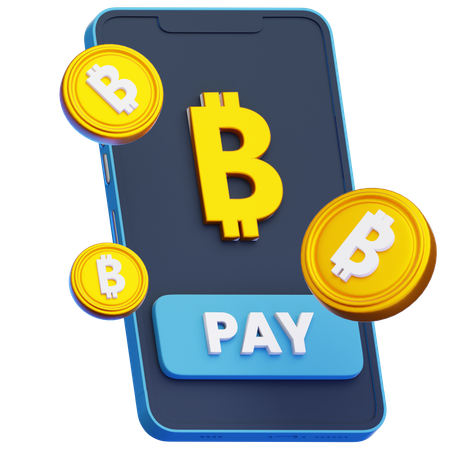 Bitcoin Payment  3D Icon