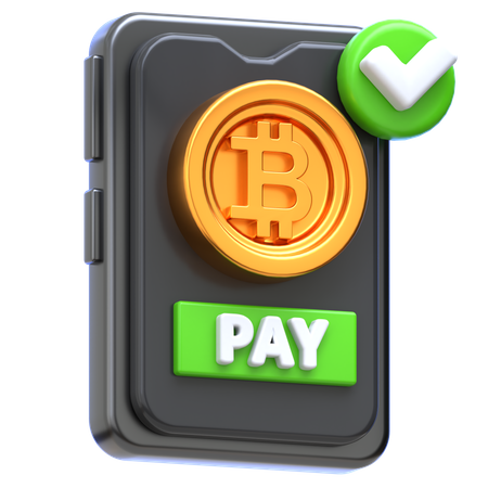 Bitcoin Payment  3D Icon