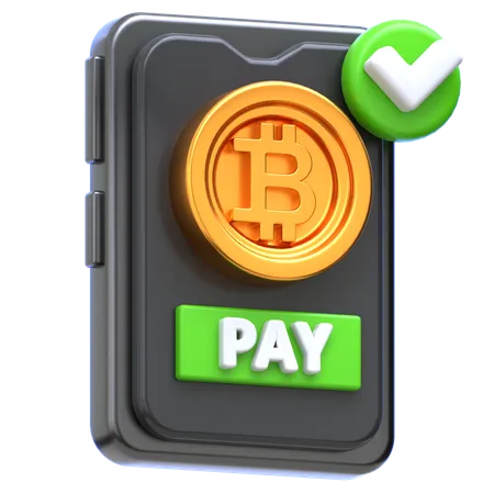 Bitcoin Payment  3D Icon