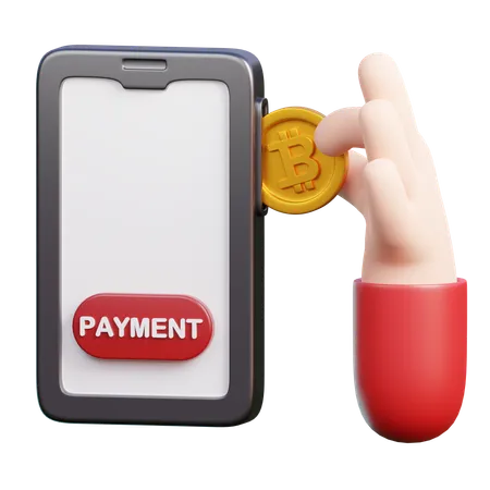 Bitcoin Payment  3D Icon