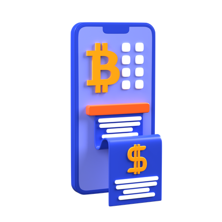 Bitcoin Payment  3D Icon