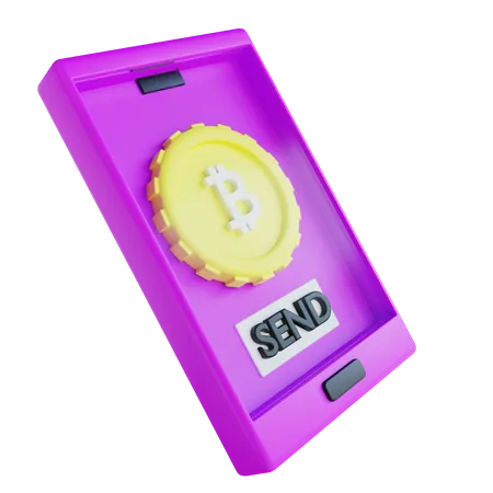 3 D Illustration Bitcoin Payment 3D Icon