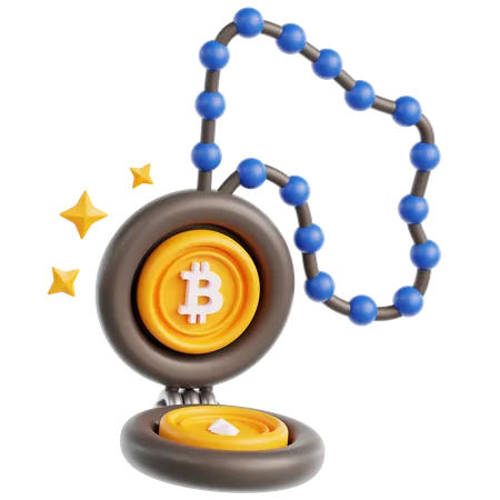 Bitcoin Pendant  3D Icon