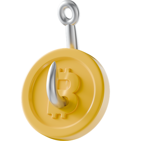 Bitcoin Phishing  3D Icon