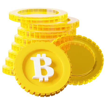 Bitcoin Pile  3D Icon