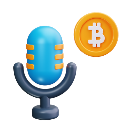Podcast de bitcoins  3D Icon