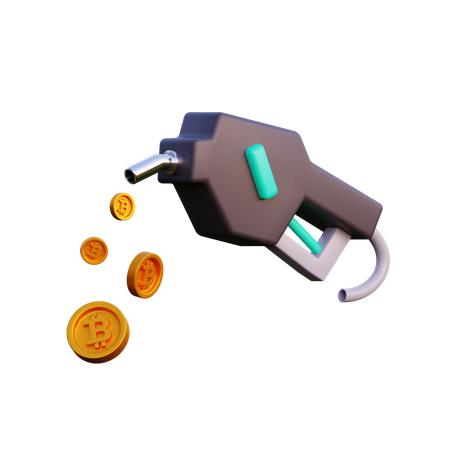 Pompe à bitcoins  3D Icon