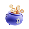 bitcoin storage 3d logos