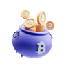 bitcoin storage 3d logo