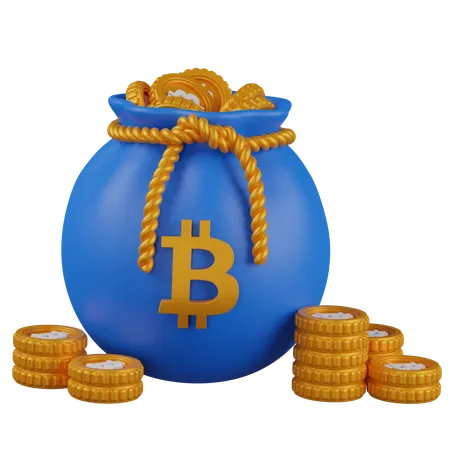 Bitcoin Pouch  3D Icon