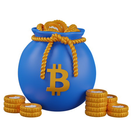 Bitcoin Pouch  3D Icon