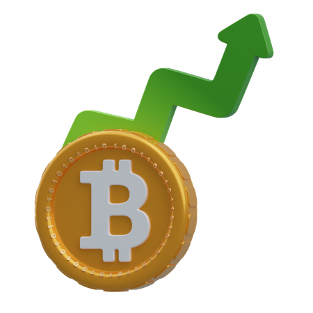 Bitcoin-Preis  3D Icon