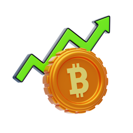 Bitcoin-Preisrallye  3D Icon