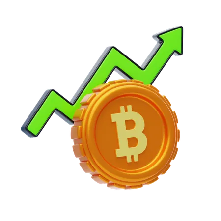 Bitcoin-Preisrallye  3D Icon