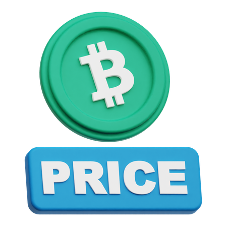 Bitcoin Price  3D Icon