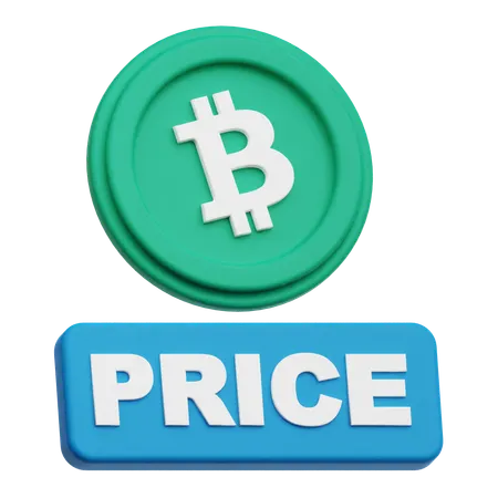 Bitcoin Price  3D Icon