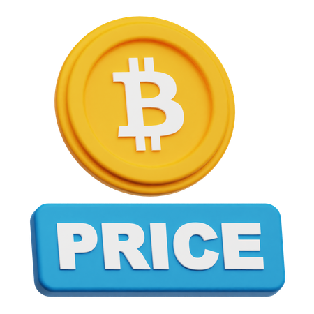 Bitcoin Price  3D Icon