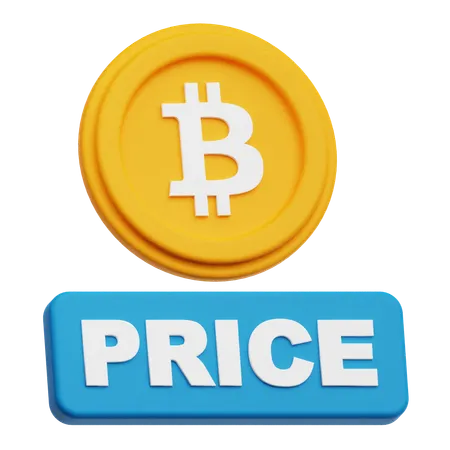 Bitcoin Price  3D Icon
