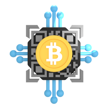 Bitcoin Processor  3D Icon