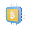 mining cryptocurrency emoji 3d