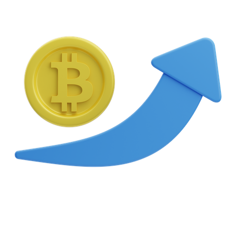 Bitcoin gewinn  3D Icon