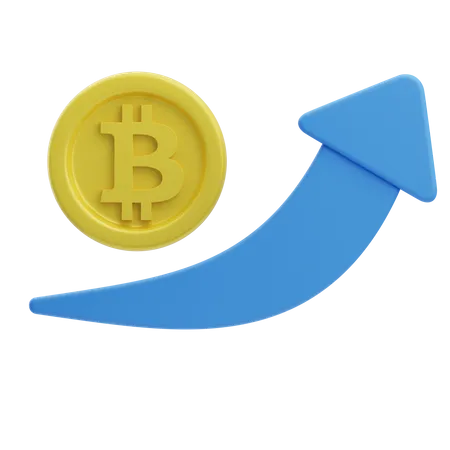 Bitcoin gewinn  3D Icon