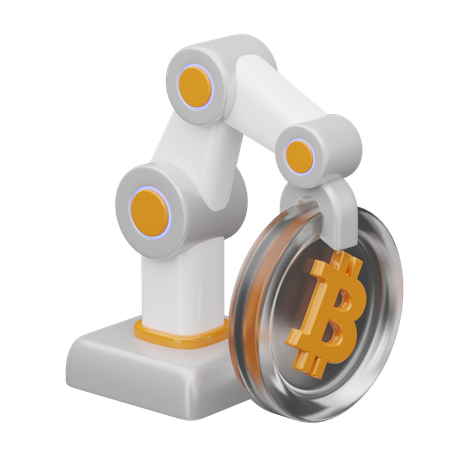 Bitcoin QA Bot  3D Icon