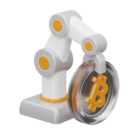 Bitcoin QA Bot  3D Icon