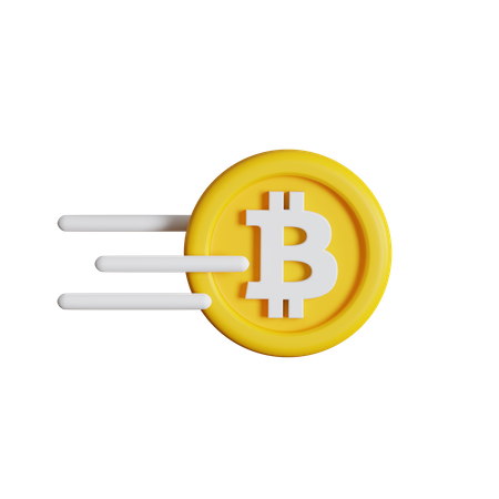 Bitcoin rápido  3D Icon