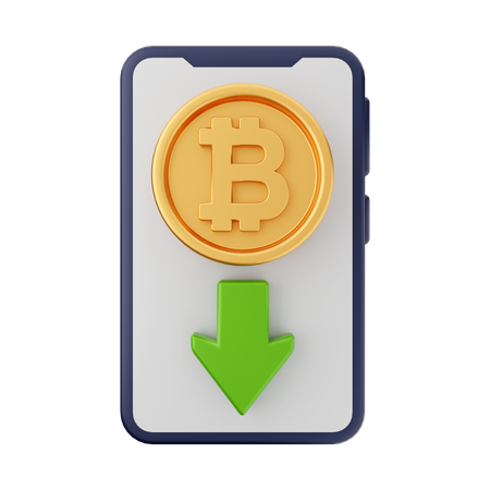 Bitcoin recevoir  3D Icon