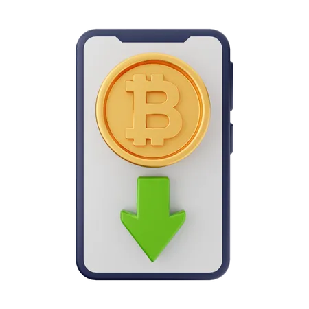 Bitcoin recevoir  3D Icon