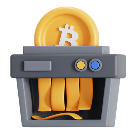 Bitcoin réduit de moitié  3D Icon