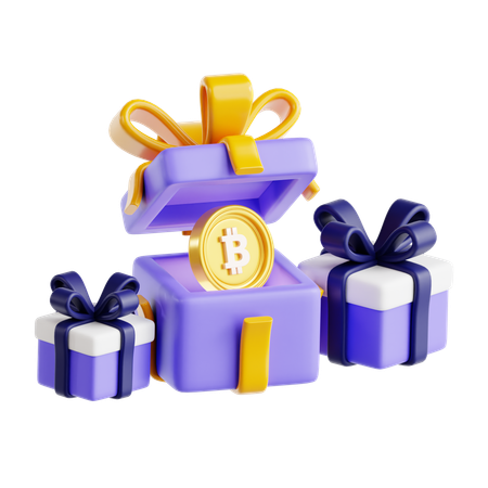 Bitcoin Reward  3D Icon