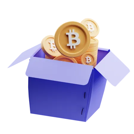 Bitcoin Reward 3D Illustration