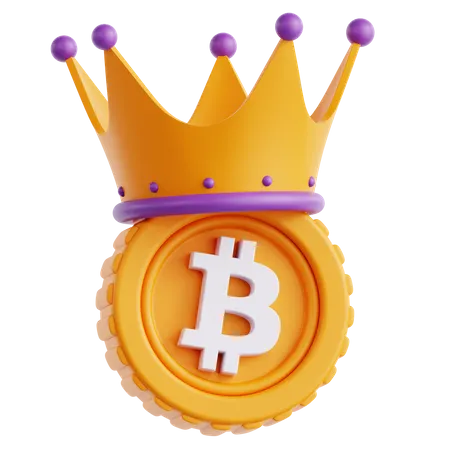 Rey bitcoin  3D Icon