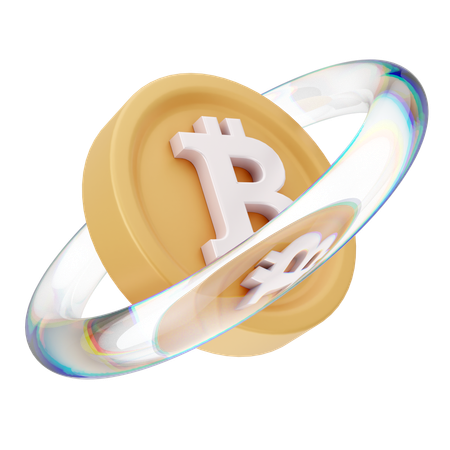 Bitcoin Ring  3D Icon