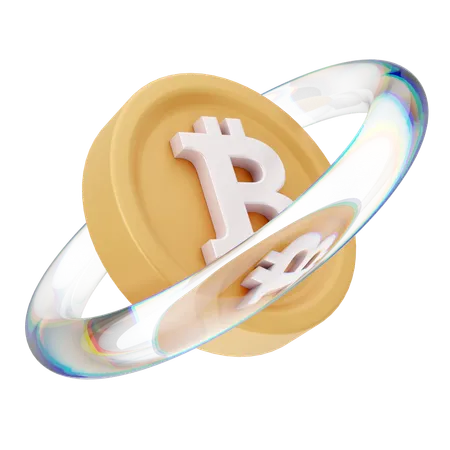 Bitcoin Ring  3D Icon