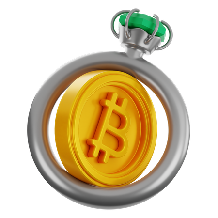 Bitcoin Ring 3D Icon
